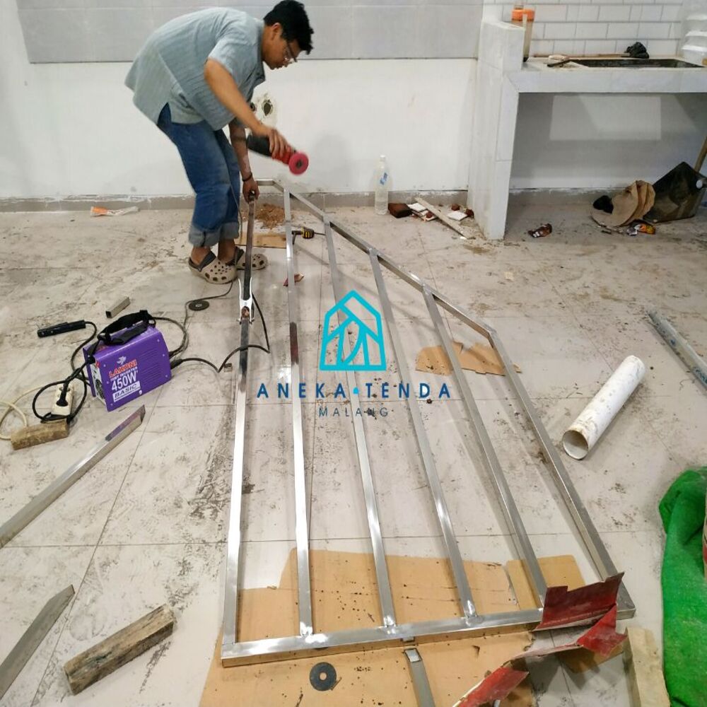 Pintu Pagar Stainless Steel | Las Stainless Steel Argon di Kota Malang Batu