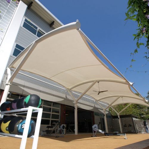 Atap Tenda Membrane Tensile di Malang Surabaya Bali